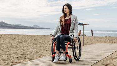 Cadeira de rodas manual K-series attract vermelha