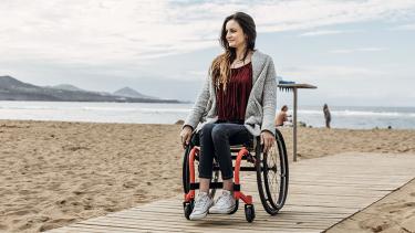 Cadeira de rodas manual K-series attract vermelha