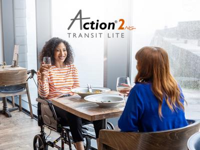 Cadeira de Rodas Manual Invacare Action2 NG Transit Lite