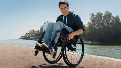 Cadeira de rodas manual ativa de encartar Küschall Champion 2.0