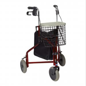 O Delta é um andarilho da Invacare com 3 rodas com punhos ergonómicos e reguláveis para melhor posicionamento do utilizador.