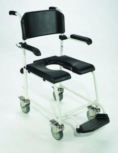 A Invacare Cascade H243 é uma cadeira de banho e de WC com 4 rodízios e estrutura resistente.