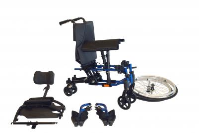 Cadeira de Rodas Manual 6 rodas basculação e reclinação, de encartar Invacare Action3 NG Rocking Chair