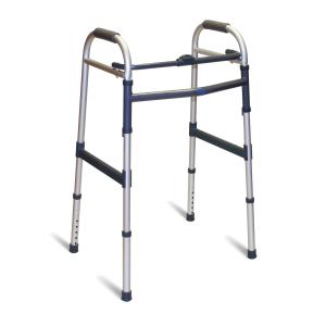 A Asteria é uma andadeira da Invacare de alumínio leve, dobrável e ideal para transporte e arrumação.
