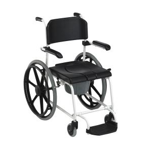 A Invacare Cascade H253 é uma cadeira de banho com rodas de autopropulsão de 24’’, dois rodízios dianteiros e estrutura resistente.
