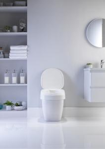 A Aquatec 90 Ergo é o novo membro da gama Aquatec da Invacare. Incorpora uma elevação de sanita em 10 cme um novo design ergonómico.