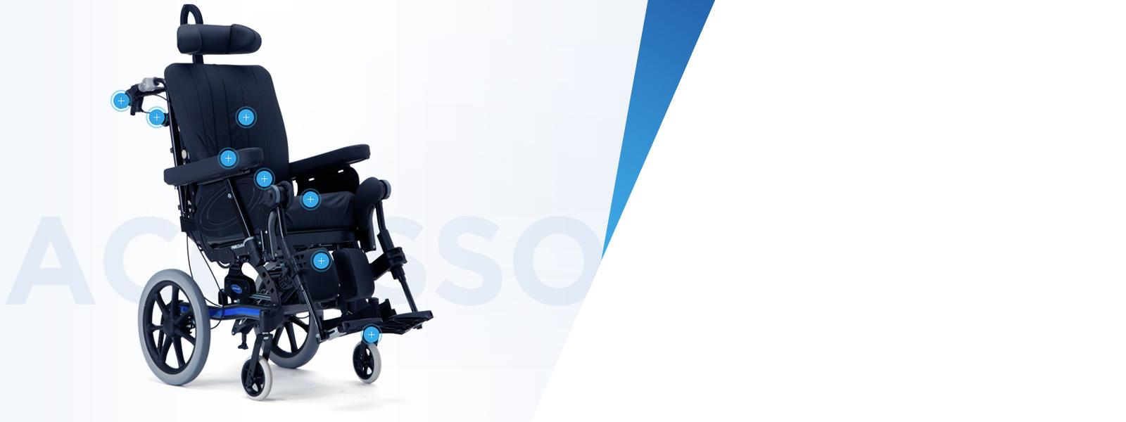 Acessórios para as cadeiras de rodas de posicionamento REA
